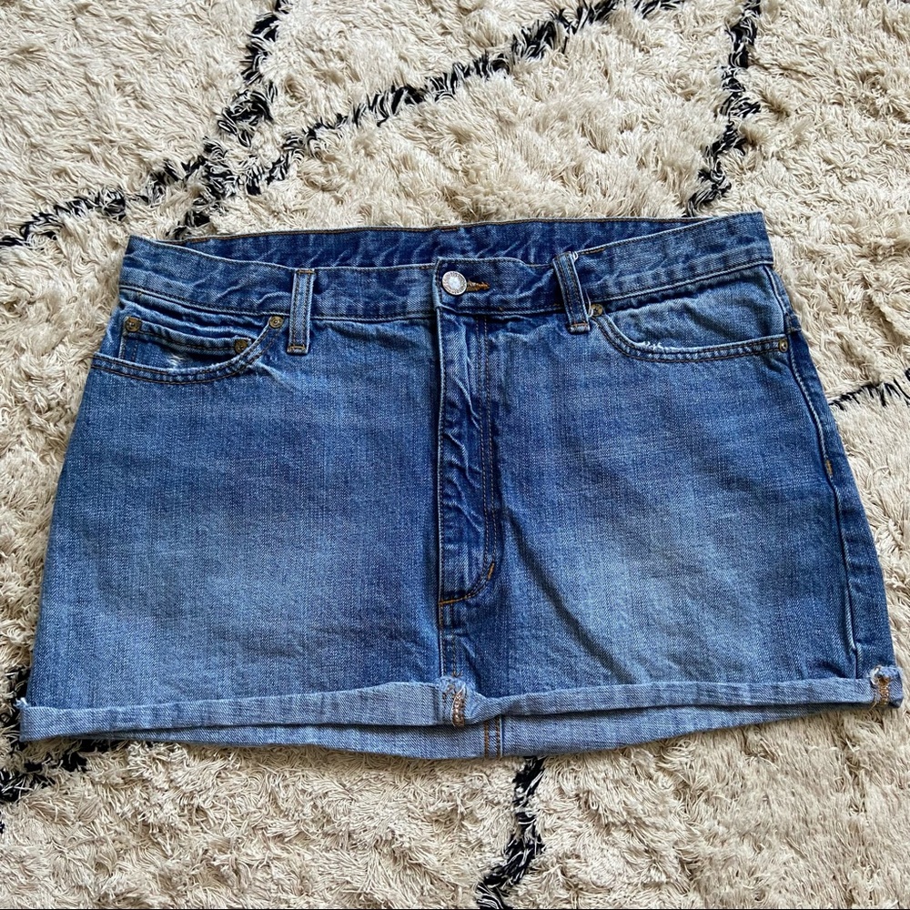 Free people denim skirt